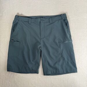 Gillz Mens XXL Fishing Shorts Slate Blue Performance Utility Cargo Stretch Mesh